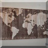 A31. World map artwork.